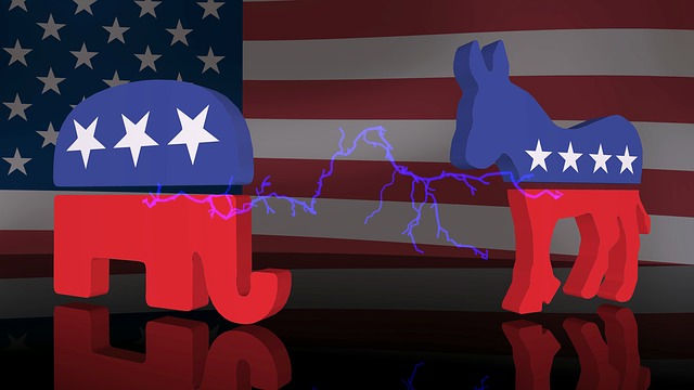 The 2 party system. Public Domain.
